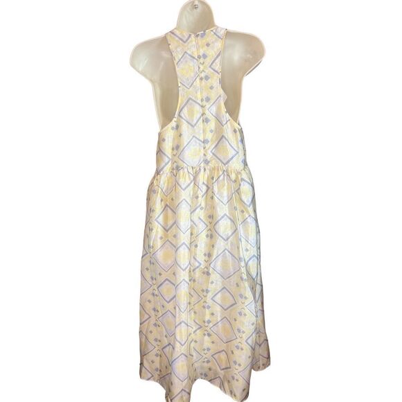 Baum Und Pferdgarten Adeva Midi Dress Pastel Yellow NWT Size 34/X-Small - Picture 6 of 10